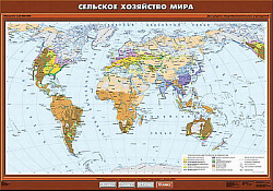 Учебн. карта "Сельское хозяйство мира" 100х140