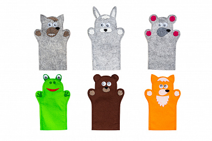 Театр на руку "Теремок" фетр (6дет)