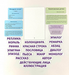 Набор магнитных карточек: "Начинаем читать"