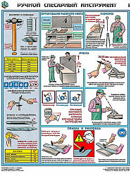 Плакаты "Ручной слесарный инструмент" (3 листа, формат 45*60)