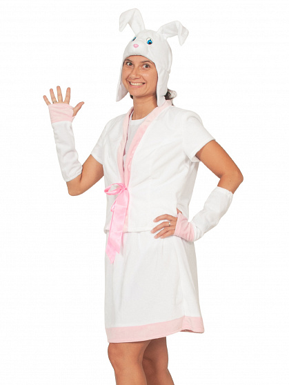 плюш Зайка белая