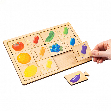 Игра развивающая деревянная "Цвета"