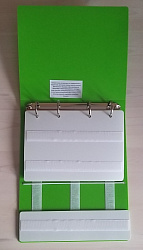 ПАПКА ПЕКС СРЕДНЯЯ (УНИВЕРСАЛЬНАЯ) ДЛЯ КАРТОЧЕК 4*4, 5*5 И 6*6 СМ