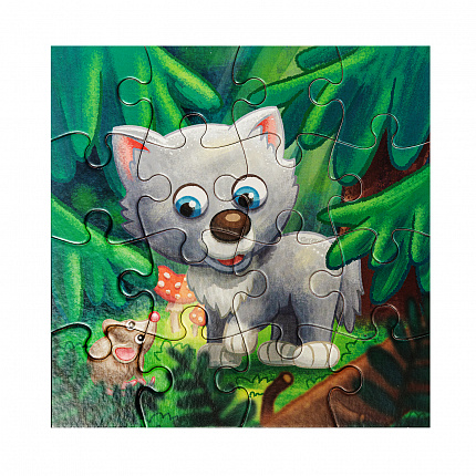 Пазл First Puzzle "Волчонок" (16 эл) Baby Toys