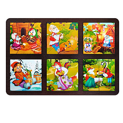 Развивающая доска "Сложи квадрат. Русские сказки"