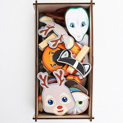 Игра с прищепками Чьи уши №1