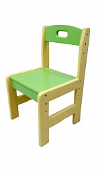 СТУЛ ДЕТСКИЙ РЕГУЛИРУЕМЫЙ, МАССИВ, РОСТОВАЯ ГРУППА 00-0-1