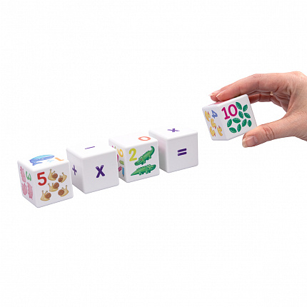 Развивающие кубики для умников «Арифметика» (12 штук)