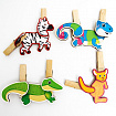 Игра с прищепками Собери дикое животное №1