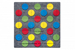 Коврик с геометрической мозаикой "Головоломка Круги"