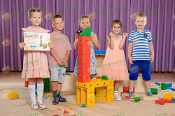 КОНСТРУИРОВАНИЕ БЕЗ ГРАНИЦ! Напольный деревянный строительно-механический конструктор  418 деталей