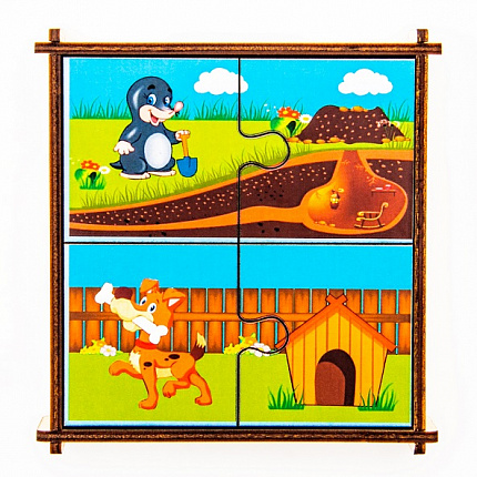 Пазлы Кто где живёт