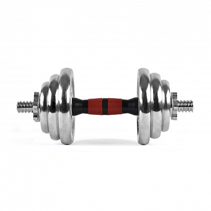 Гантель разборная, хромированная 10кг 20 LB