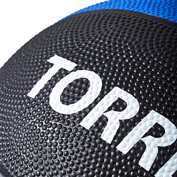 Медбол "TORRES 3 кг", черно-сине-белый