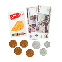 Настольная игра «Денежка. Играем в магазин. Покупаем продукты»