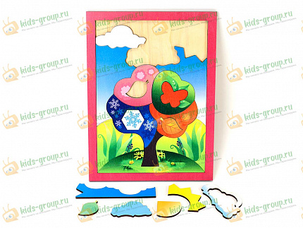 Рамка-вкладыш "Времена года" (фанера УФ печать)