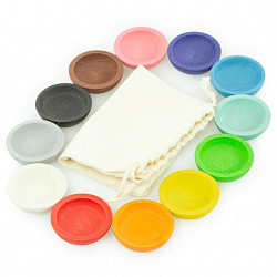 Набор "Цветные тарелочки"