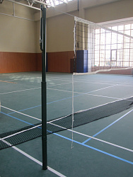 Стойки в/б телескопические со стаканами, крышками и механизмом натяжения сетки