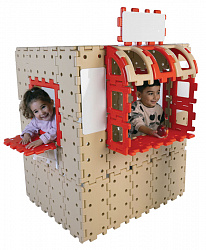 Набор Полидрон Гигант "Построй свой магазин" (шрифт - русский Брайль)