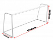 Ворота ф/б юниорские 5х2м переносные, пара