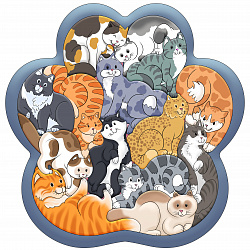 Зоопазл "Кошки" 14 деталей (дерево)