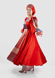 Русский народный костюм женский Кадриль расписная