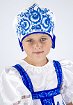 Русский народный костюм для девочки Гжель расписная