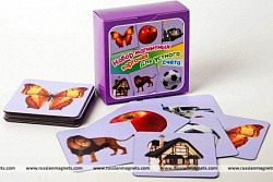 Набор магнитных карточек "Устный счет" (фон фиолетовый)