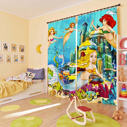 Комплект фотоштор. Русалки