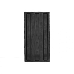 Плитка такктильная (полоса) 180х300х4, ПУ, чер