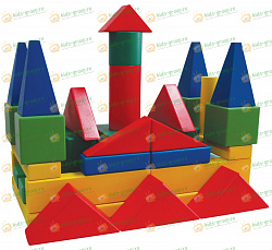 Конструктор детский "Строитель" напольный большой 390 элементов