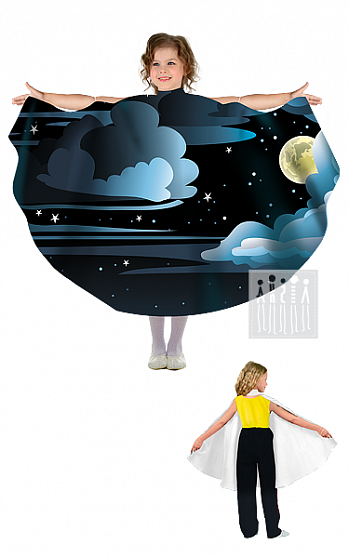 Живые декорации Полупончо Ночь