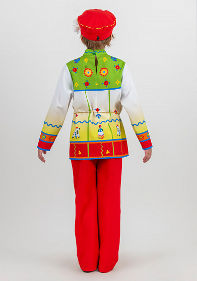Дымковская роспись костюм для мальчика
