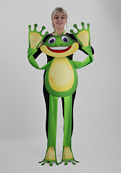 Лягушка ростовая кукла из фетра для взрослого / 130 см.