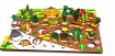 3D Развивающая доска "Овощи на грядке" (Огород, 34 деталей)
