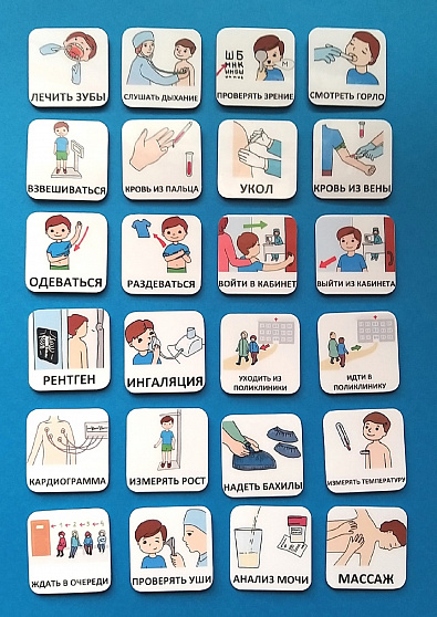 Пособие ПЕКС. Набор карточек ПЕКС «К врачу»