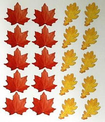 Набор магнитных карточек "Листья"
