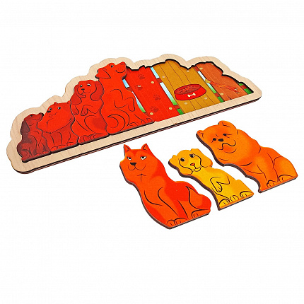 Развивающая доска "Дружная компания" (собаки)