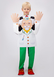 Доктор / Врач ростовая кукла из фетра для детей / 100 см