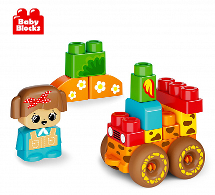 Конструктор пластиковый "Сафари" 20 дет Baby Blocks
