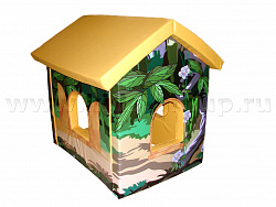 ДОМИК ИГРОВОЙ «Джунгли» с рисунком, трансформируется в маты