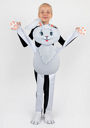 Заяц ростовая кукла из фетра для детей / 100 см.