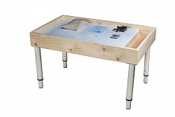 Световой стол для рисования песком "Макси" с 1 отсеком (сосна)