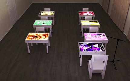 Студия для рисования песком "Пейзаж" (МДФ)