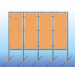 Стенд-ширма №7 пробковая односторонняя