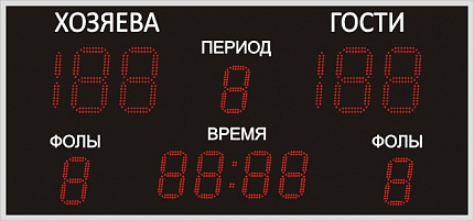 Универсальное спортивное табло №7 1500х700х60