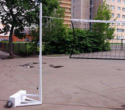 Стойки в/б мобильные упрощенные (с противовесами по 60 кг) (волейбол, теннис, бадминтон)