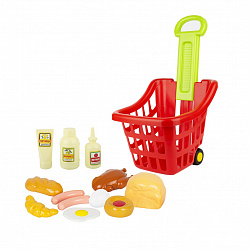 Корзина для супермаркета с продуктами 13 пр.