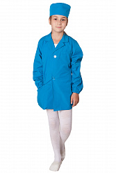 Лабораторный халат + шапочка.