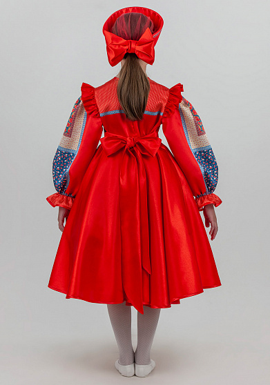 Русский народный костюм Кадриль расписная для девочки